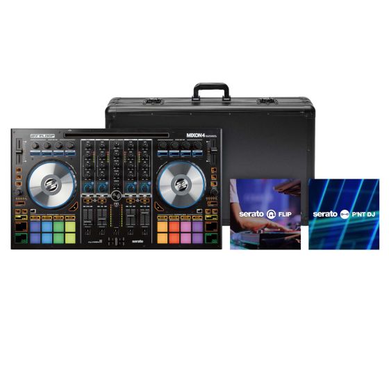 Reloop Mixon 4 + Serato Pitch"n Time DJ + Serato Flip Expansion Pack + Magma Carry Lite DJCase