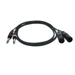 Reloop Kabel 2x Mono 6,3 mm Klinke M / 2x Mono XLR M 1,5m