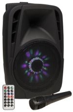 Hollywood MB-8 LED Mobile Beschallungsanlage, SD/USB, Bluetooth