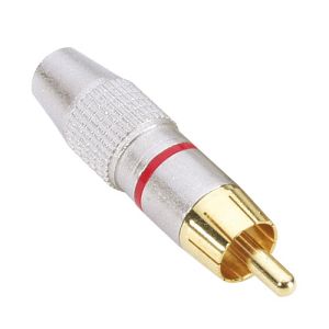 240035 Adam Hall Connectors 7620 RED Cinch Stecker rot - Perspektive