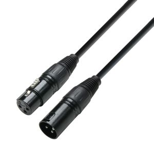 240605 Adam Hall Cables 3 Star Serie - DMX Kabel XLR male auf XLR female 0,5 m - Perspektive
