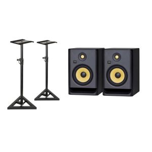 242392 KRK Rokit RP7 G4 Bundle + Monitor Stands - Perspektive