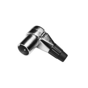 242677 Adam Hall Connectors 7909 XLR Stecker male 3-Pol gewinkelt - Perspektive
