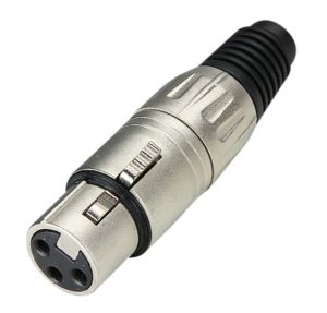 243352 Adam Hall Connectors 7898 XLR Stecker female silber - Perspektive