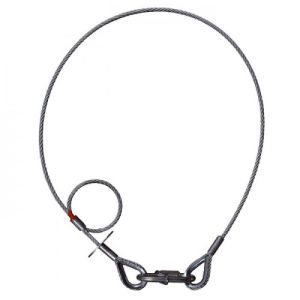Adam Hall Accessories S 58100 SK Saveking Sicherungsseil 5 mm, 1 m, beidseitig Kausche, silber