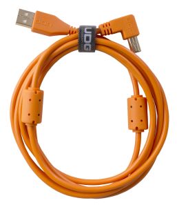 243825 UDG Ultimate Audio Cable USB 2.0 A-B Orange Angled 2m - Perspektive