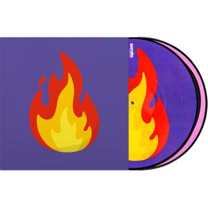 243948 Serato 2x12" Emoji Picture Vinyl Pressung "Flame/Record" - Perspektive