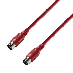 244324 Adam Hall Cables K3 MIDI 0150 RED MIDI Kabel 1,5 m rot - Perspektive