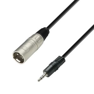 246116 Adam Hall Cables 3 STAR BWM 0300 Audiokabel 3,5 mm Stereo-Klinke Stecker auf XLR-Stecker, 3 m - Perspektive