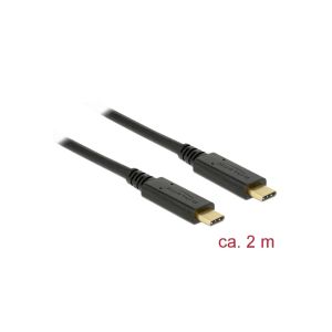246178 Delock USB 3.1 Gen 1 (5 Gbps) Kabel Type-C zu  Type-C 2m PD 3 A E-Marker - Perspektive