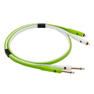 NEO-W by Oyaide d+ Stereo Cinch/dual-6,3mm-Mono-Klinke Kabel, 2.0m Länge (Retoure)