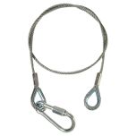 240019 Adam Hall Accessories S 53100 Sicherungsseil 5 mm mit Kettbiner 1 m lang - Perspektive