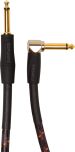 240643 Roland RIC-G10A Gold Series Instrumentenkabel Patchkabel - Gerader Klinkenstecker auf gewinkelten Klinkenstecker  - 3m - Perspektive