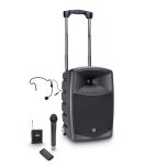 241106 LD Systems ROADBUDDY 10 HBH 2 Akkubetriebener Bluetooth-Lautsprecher mit Mixer, Funkmikrofon, Bodypack und Headset - Perspektive