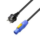 241294 Adam Hall Cables 8101 PCON 0500 Netzkabel CEE 7/7 - Powercon 1.5 mm2 5 m - Perspektive