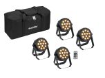 Eurolite Set 4x LEd PARty Spot Silent RGB/WW mit Softbag