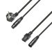 241311 Adam Hall Cables 8101 PSAX 0500 Netz- und Audiokabel CEE7/7 & XLR female auf C13 & XLR male 3x1,5mm2 5m - Perspektive