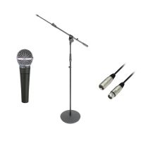 Shure SM-58 Mikrofon Bundle SM-58LC + Gravity Mikrofonständer + Kabel