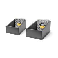 2x Glorious 7'' Record Box Advanced Black 110