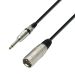 Adam Hall Cables K3 MMP 0300 Mikrofonkabel XLR male auf 6,3 mm Klinke mono 3 m