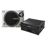 241530 Reloop RP-7000 MK2 silver + Premium Turntable Case - Perspektive
