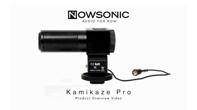 NOWSONIC Kamikaze Pro - Directional Stereo Microphone for Cameras - Product Video
