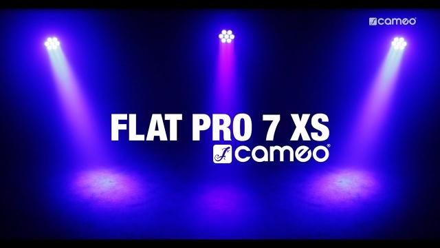 Cameo FLAT PRO 7 XS - Compact, flat 7 x 8 Watt Quad LED PAR light
