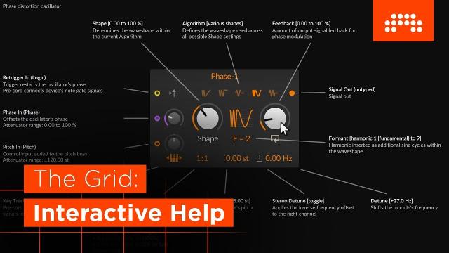 Interactive Help [Bitwig Studio | The Grid]