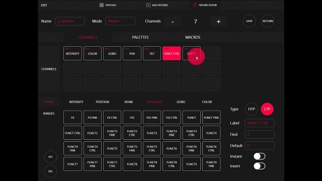 Lightshark New Fixture Editor