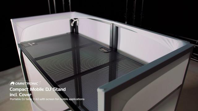 OMNITRONIC Compact Mobile DJ Stand incl Cover