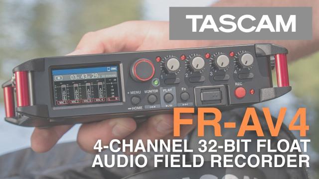 FR-AV4 4-Channel 32-bit Float Audio Field Recorder for Videographers, Filmmakers & Sound Designers