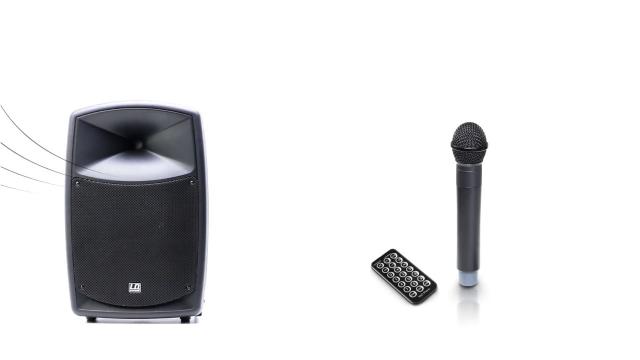 LD Systems Roadbuddy 10 - Battery-Powered Bluetooth Speaker with Mixer and Wireless Microphone