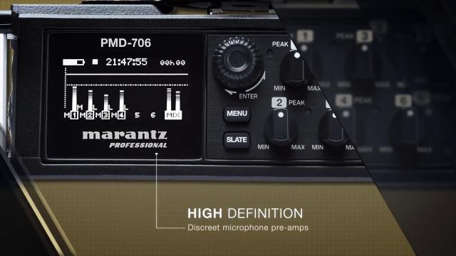 Marantz PMD-706 a Portable 6 Channel Recorder with Phantom Power