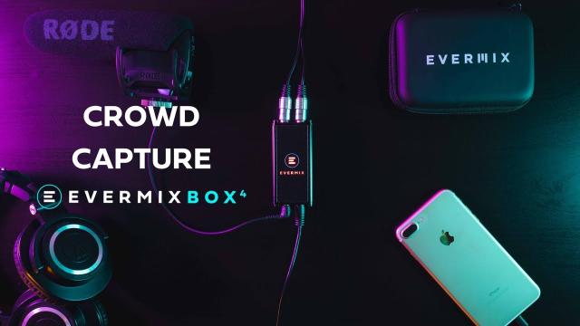 Capture the crowd noise when DJ'ing live using the EvermixBox4