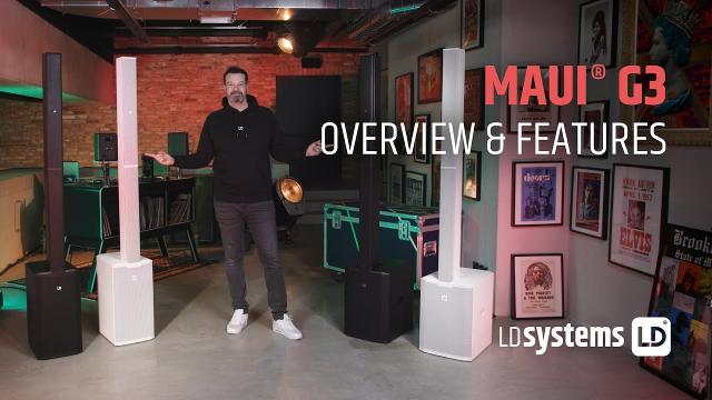 Introducing the LD Systems MAUI G3 series - Portable Cardioid Column PA Systems