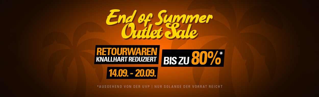 End of Summer Outlet Sale