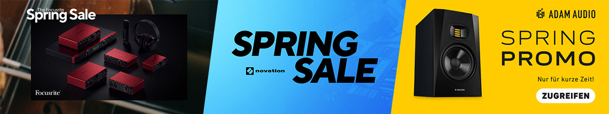 Spring Sale: Focusrite, Novation & Adam Audio
