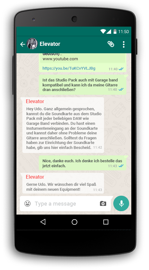 Elevator Whatsapp Support