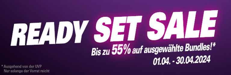 Ready Set SALE: 55% auf ausgewählte Bundles